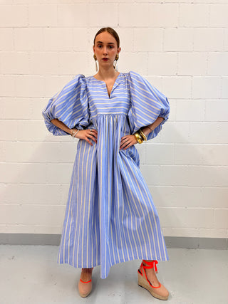 ByAdushka Veena Giallo Azzuro Kleid