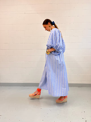 ByAdushka Veena Giallo Azzuro Kleid