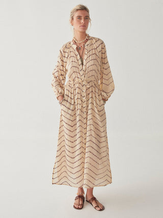 Maison Hotel Cotton Lining Cas Dress Piña Colada