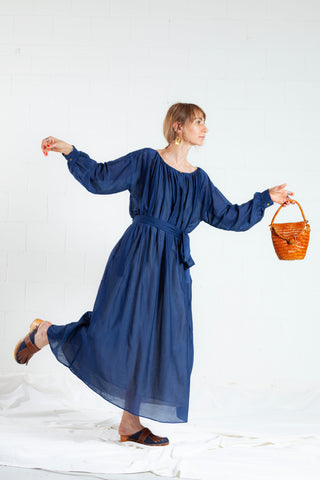 Balia 8.22 Blaues Baumwollkleid - ByAdushka