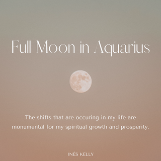 Full Moon in Aquarius