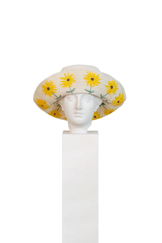 Romualda Girasol Gran Hand Painted And Handmade Bucket Hat - ByAdushka