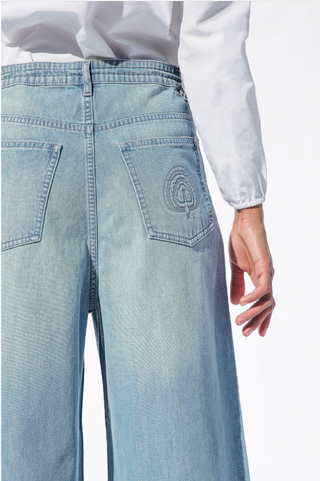 Happy Haus Le Pantalon Oversize Sky Blue