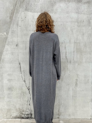 Melange Grey Cashmere Dress