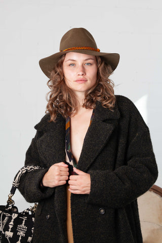 Khaki Wool Hat