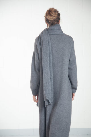 Melange Grey Cashmere Cardigan