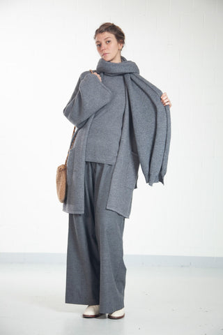 Melange Grey Cashmere Jacket