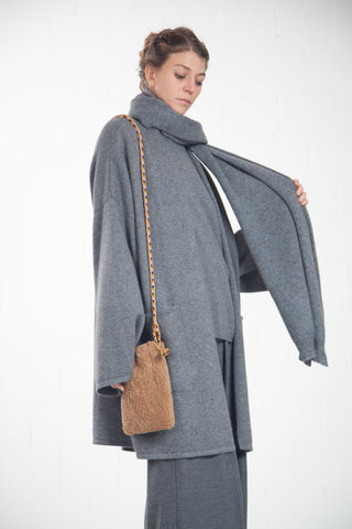 Melange Grey Cashmere Jacket