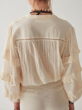 Maison Hotel Alberta Athenea Cotton Bone Blouse