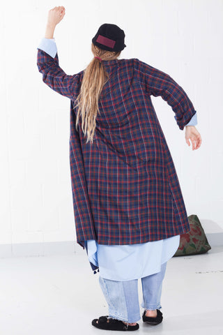 Cashmere Madras check Coat