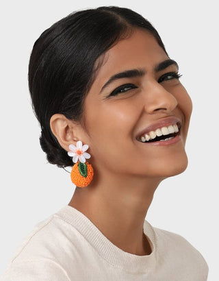 Orange Earrings - Olivia Dar