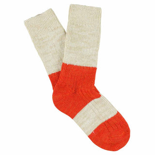 Escuyer's melange blend socks are manufactured at a great family-owned factory in Portugal from long staple combed cotton twisted yarns giving them a soft touch and vintage look. 