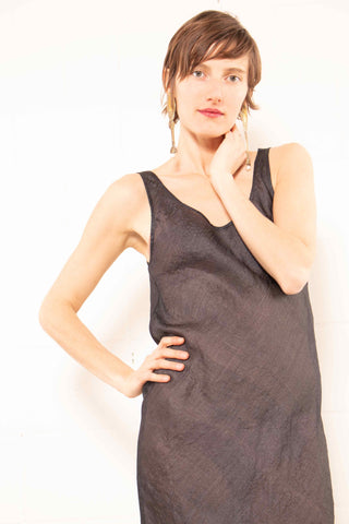 Black Jhula Tank Dress - Anaak